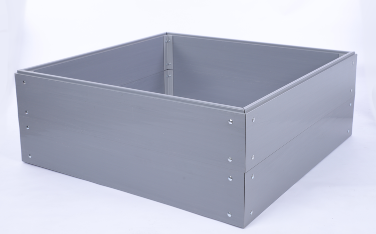 Hochbeete Growline Plast HxBxT 41x100x80 cm 2 Ebenen Kunststoff Grau