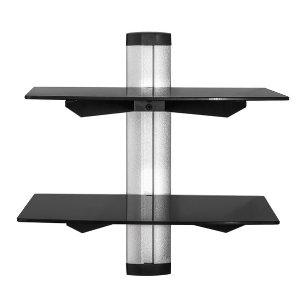 Wandregal tectake  44 x 42 x 34 cm mit 2 Ablagen schwarz