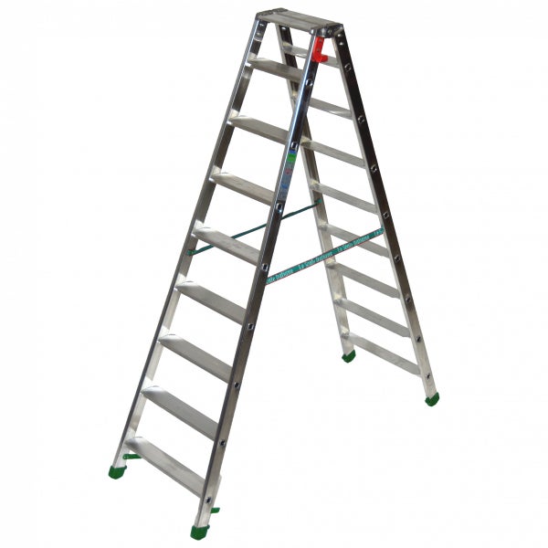 Aluminium Stufenleiter mit breiten Stufen