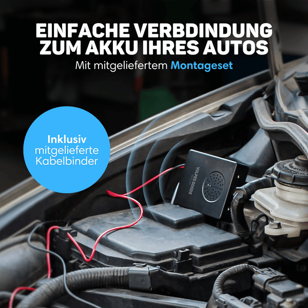 Vulpes Goods Marderschreck Auto - Marderabwehr Ultraschall - Marderschutz im Motorraum - 12V Autobatterie - Mardervertreiber