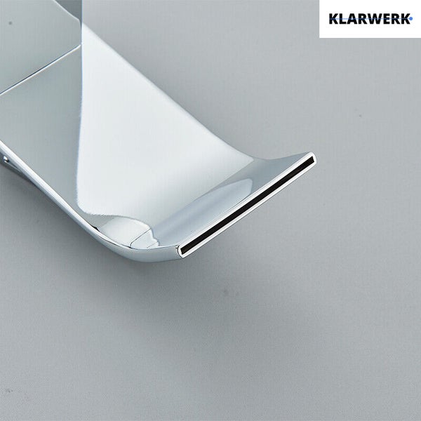 Klarwerk Wasserfallauslauf für Waschtischarmatur aus Metall in moderner Optik