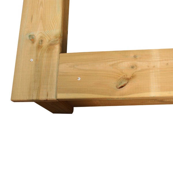 Sandkasten 170x170cm imprägniert Kinder Clamaro Massivholz Tannenholz