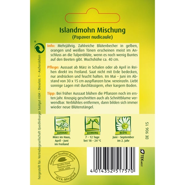 Island-Mohn Mischung Samen von Quedlinburger SAATGUT