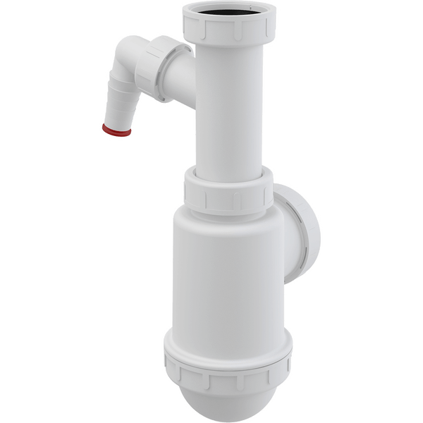 Kunststoff Siphon mit Geräteanschluss für Waschbecken