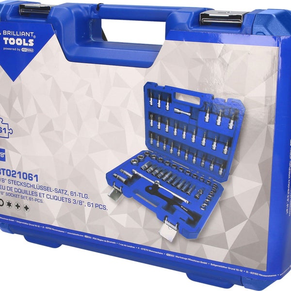 BRILLIANT TOOLS 3/8 Steckschlüssel-Satz 61tlg. - BT021061