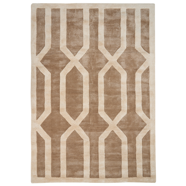 Teppich MAHRIN Beige 160 x 230 cm Viskose