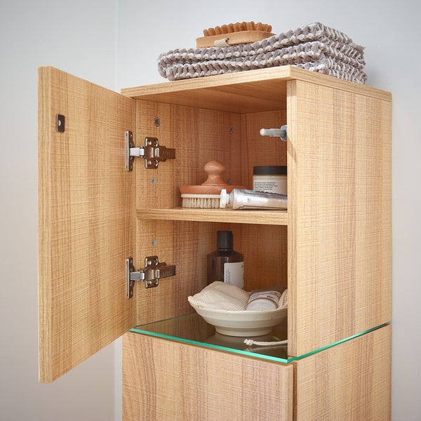 Home Deluxe - Badmöbel-Set - WANGEROOGE BIG Holz - X-Large - inkl. Waschbecken und komplettem Zubehör - Breite Waschbecken: ca. 80 cm I Badezimmermöbel Waschtisch Badmöbelset