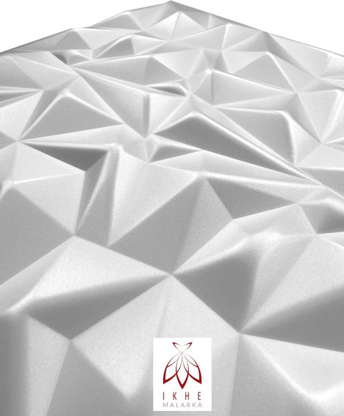 Polystyrol XPS Styropor 3D Paneelen Deckenpaneelen Dekoren 50x50cm 3mm stärke Mirror Weiß