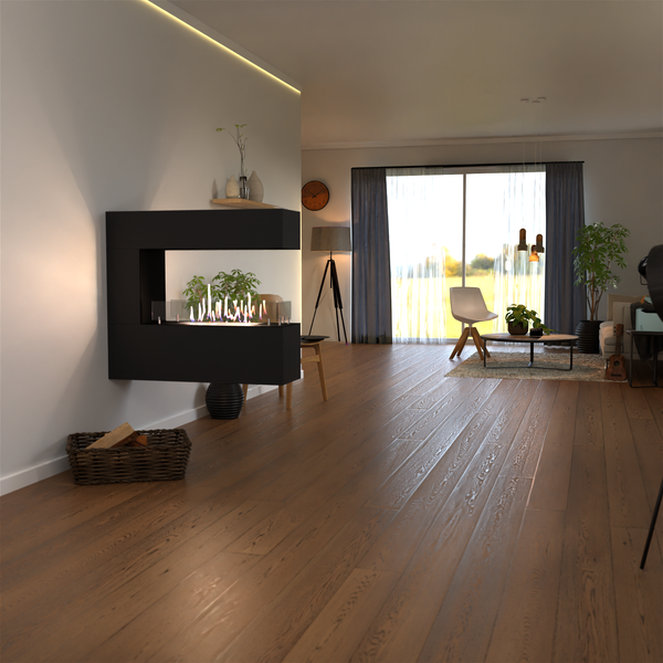 GLOW FIRE Ethanol Kamin 'Orkland Wall' | Ethanolofen in Schwarz mit 3 Std. Brenndauer und 3 KW Heizleistung | BxHxT: 100x90x30 cm