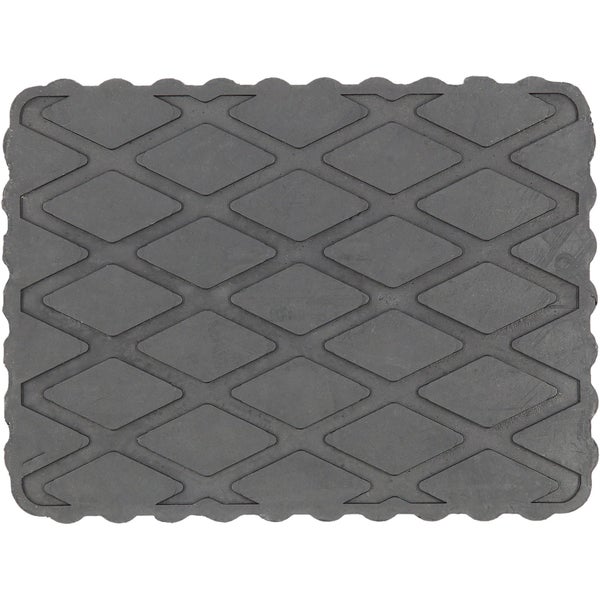 Schwarze Antirutschmatte mit Rautenmuster