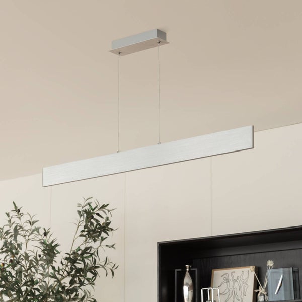 Lindby LED Tinkodara dimmbar (Modern) in Alu aus Aluminium (1 flammig, ) Wohnzimmerleuchte