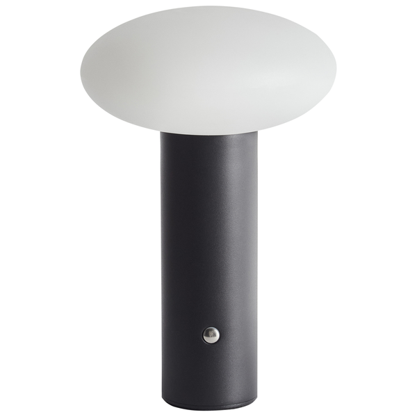 Kabellose LED Tischlampe BUAYAN mit Dimmer Metall Schwarz