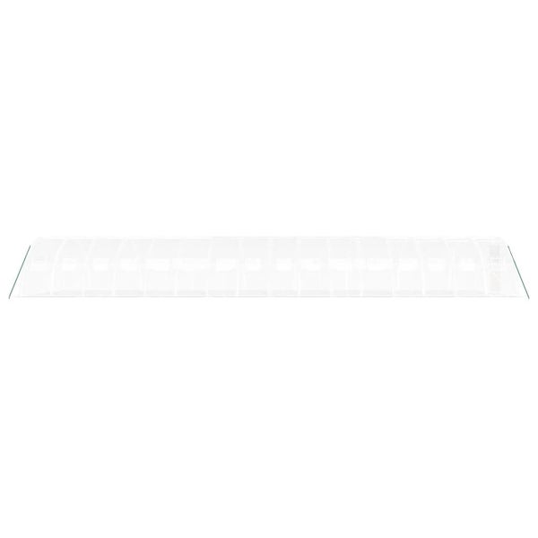 Gewächshaus mit Stahlrahmen Weiß 64 m² 16x4x2 m