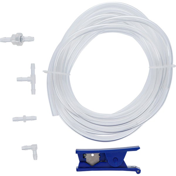 Schlauchset mit Schlauch, Schlauchverbinder und Schlauchschneider