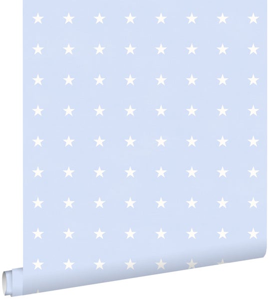 ESTAhome Tapete Sterne Hellblau - 53 cm x 10,05 m - 136459