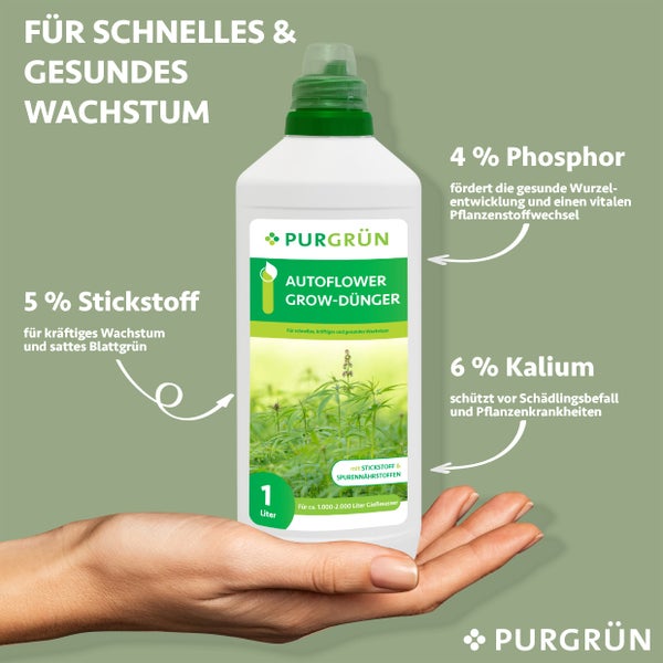 Purgrün Autoflower-Grow-Dünger 1 Liter