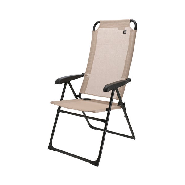 Klappbarer Liegestuhl mit Armlehnen für den Außenbereich