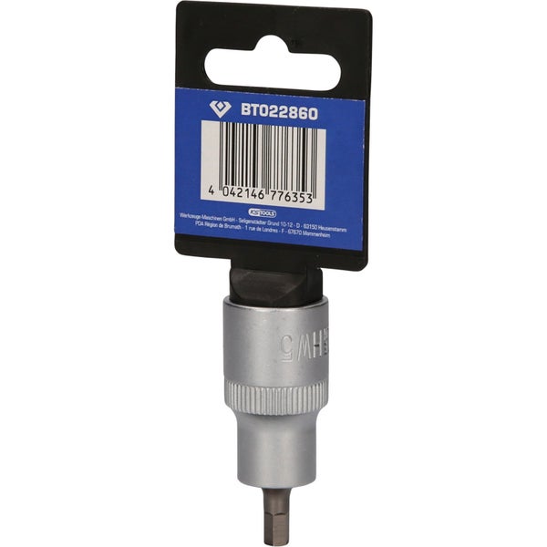 BRILLIANT TOOLS 1/2 Innensechskant Bit-Stecknuss 55 mm lang 5 mm - BT022860