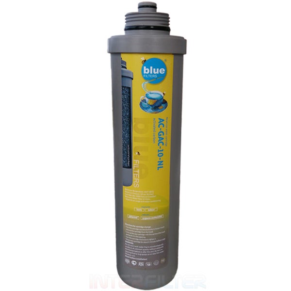 Blue Filters Newline Wasserfilterkartusche AC GAC 10 NL Aktivkohlefilter für Trinkwasseraufbereitung