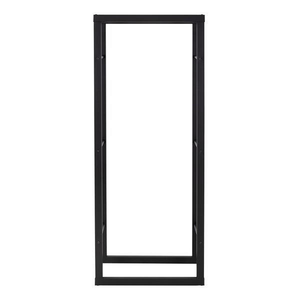 ML-Design Kaminholzregal 60x150x25 cm rechteckig, Schwarz, Metall, Innen/Außen, Brennholzregal Holzaufbewahrung aus beschichteter Stahl, Kaminholzständer Kaminholzhalter Feuerholzregal für Kamin/Ofen