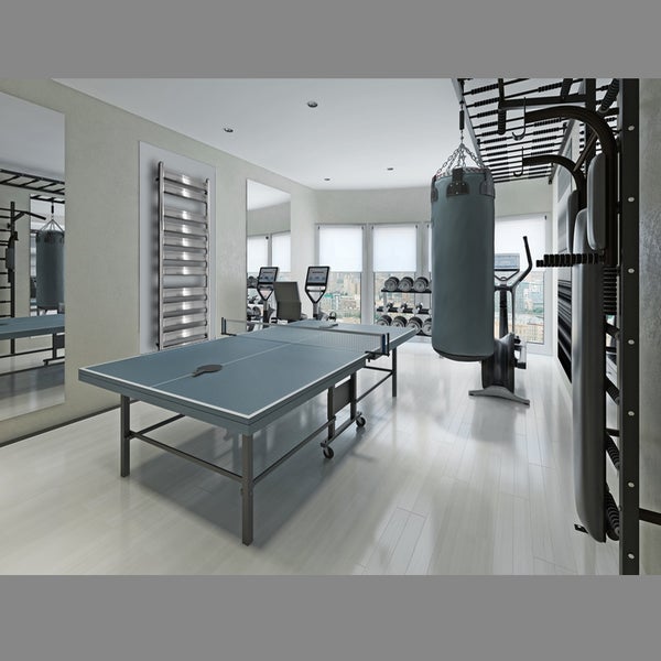 ECD Germany Design Badheizkörper Tharr - 500 x 950 mm - Chrom - Designheizkörper Paneelheizkörper Flachheizkörper Heizkörper Handtuchwärmer Handtuchtrockner Wandheizung Heizung Radiator