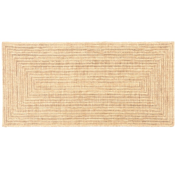 FLOORDIREKT Outdoorteppich - Wetterbeständiger Außenteppich - Tiffany - Beige - 80 x 150 cm