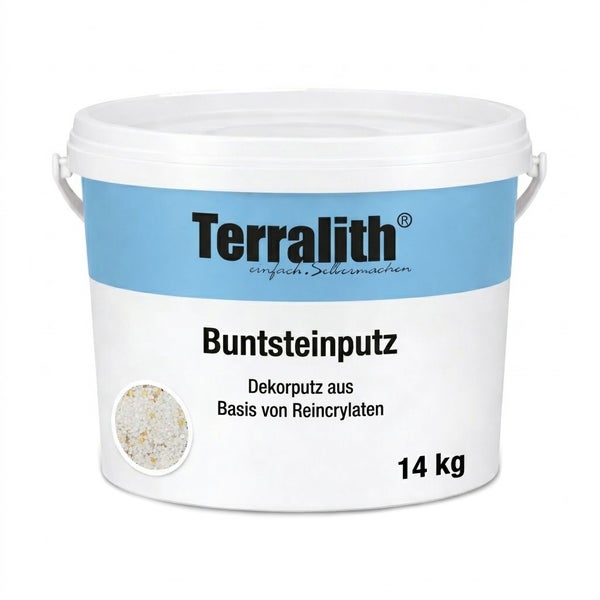 Terralith Buntsteinputz Dekorputz auf Basis von Reinacrylaten 14 Kilogramm