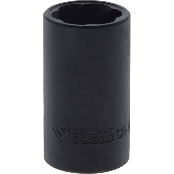BRILLIANT TOOLS 1/2 Spiral-Profil-Stecknuss 19 mm - BT026011