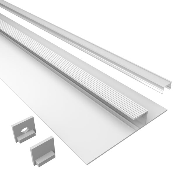 Schlafzimmer mit LED-Deckenleuchte für indirekte Beleuchtung