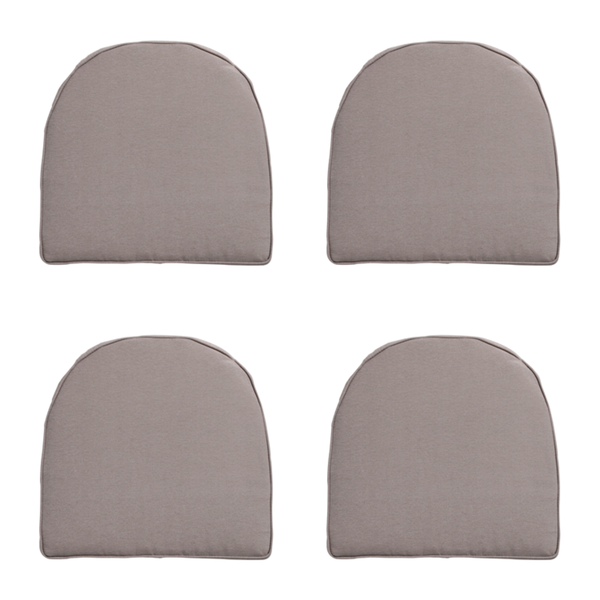 Sitzkissen Polyrattan York Panama taupe - ca. 48x48 cm - 4er-Set