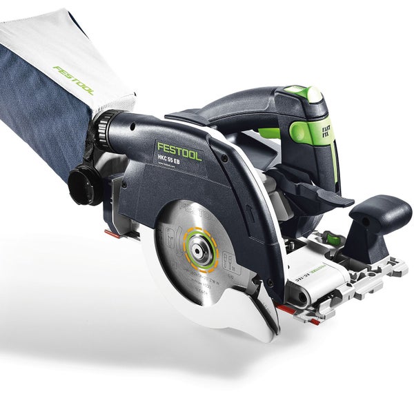 Festool HKC 55 5,0 EBI-Set-FSK 420 Akku Handkreissäge 18 V 160 mm Brushless ( 577675 ) + 2x Akku 5,0 Ah + Ladegerät + Kappschiene + Systainer