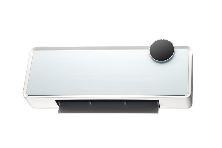 Keramische Wandheizung Quality Heating AmberHeat 54x18,7 cm 2000 W Keramik/Glas Weiß inkl. LED-Display, Fernbedienung, Wochenprogramm, WIFI, Wandhalterung