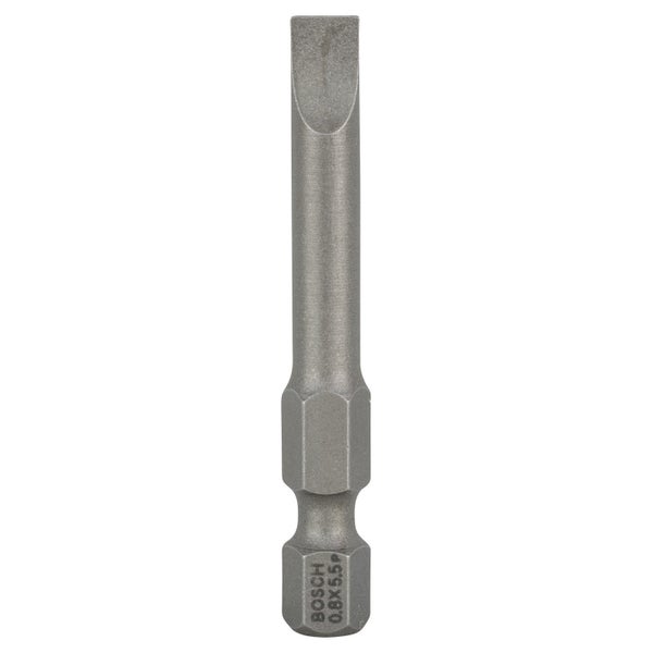 Bosch 3x Schrauberbit Extra-Hart, S 0,8 x 5,5, 49 mm - 2607001479