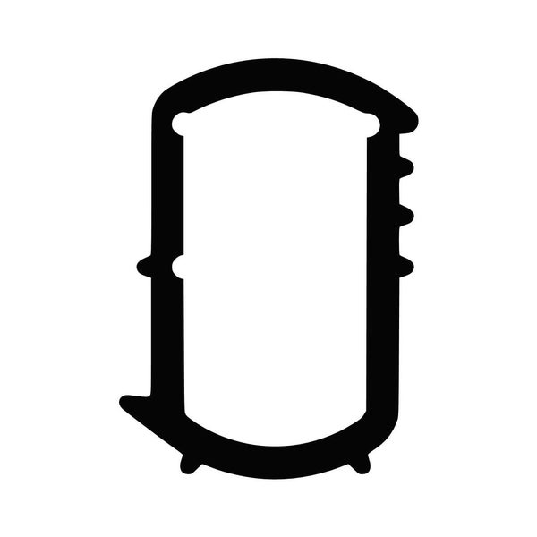 Querschnitt eines Dichtungsprofils für Fenster und Türen.