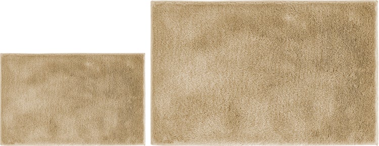 Badematten Set Florida bestehend aus zwei Badematten 40 x 60 cm und 60 x 100 cm in Taupe