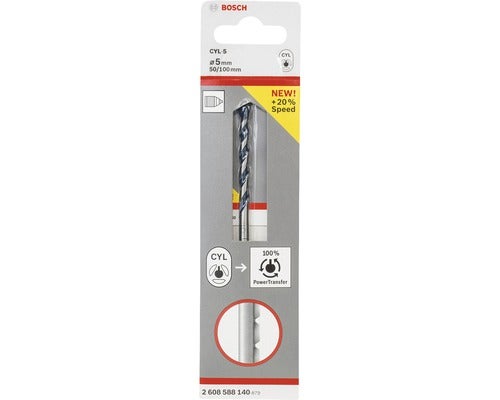 Bosch CYL-5 Betonbohrer mit 5 Millimeter Durchmesser in Blisterverpackung