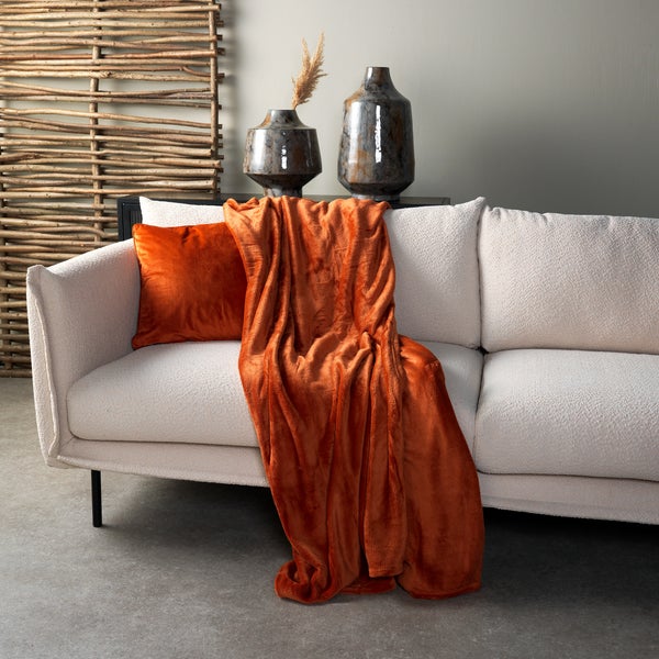 Wohndecke Charlie - Orange 200x220 cm