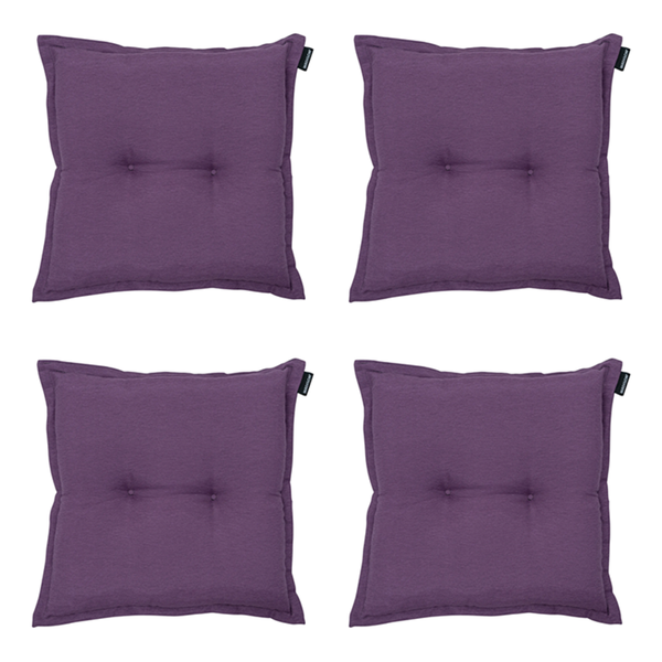 Sitzkissen Panama lila - Ca. 50x50 cm - 4er-Set