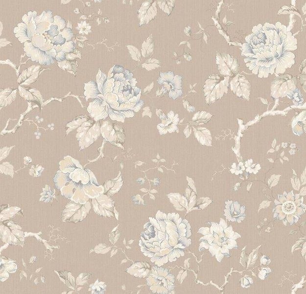 Borastapeter Tapete Blumen Beige - 49 cm x 10.05 m - 660584