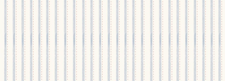 Tapete mit Streifenmuster und Zierstichen