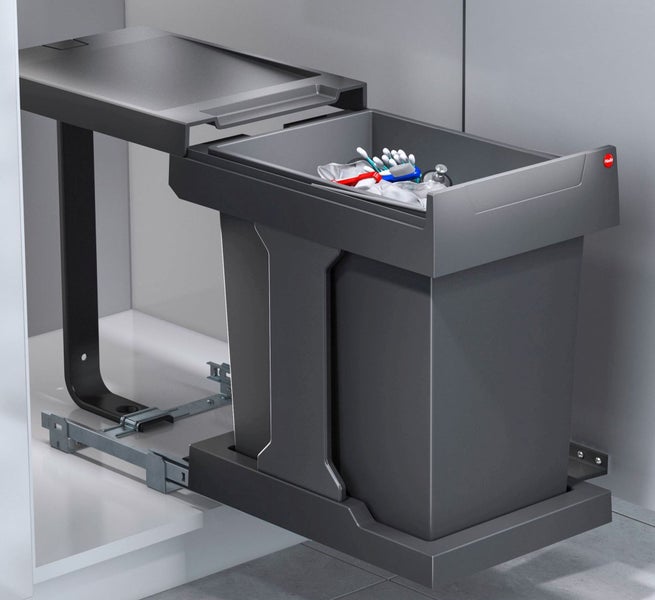 Ausziehbarer Abfallbehälter für Küchenschrank mit Halterung