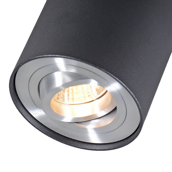 Deckenleuchte aus Metall, zylindrische Form