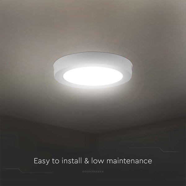 V-TAC VT-60012-RD - Weiße LED-Mini-Panels - hintergrundbeleuchtet - Surface Series - IP20 - 12W -
