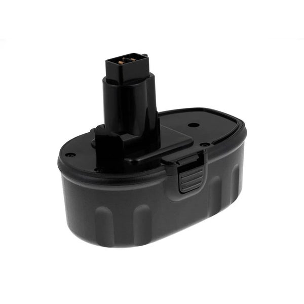 Akku für Elektrowerkzeuge mit Turmsteckverbindung in Schwarz.