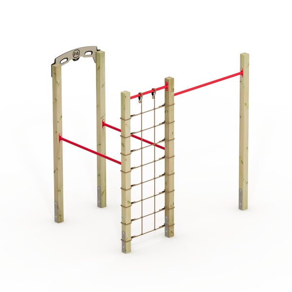 WICKEY FIT Base 520 – Outdoor-Fitnessgerät – rot