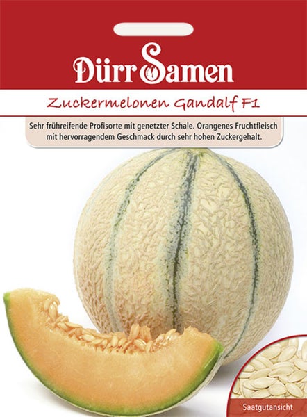 Deine Gartenwelt Logo, Saatgut für Basilikum Genoveser mit einer Abbildung von frischen Basilikumblättern.