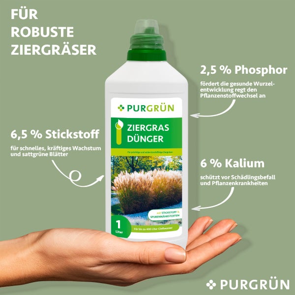 Purgrün Ziergras-Dünger 1 Liter