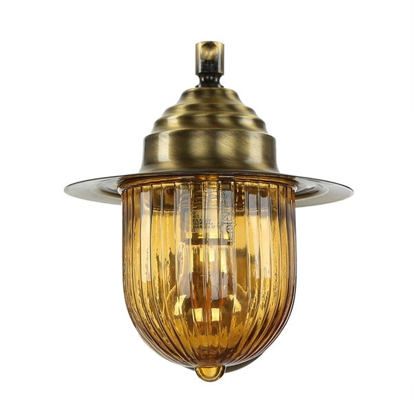 Wandleuchte aus Glas und Metall