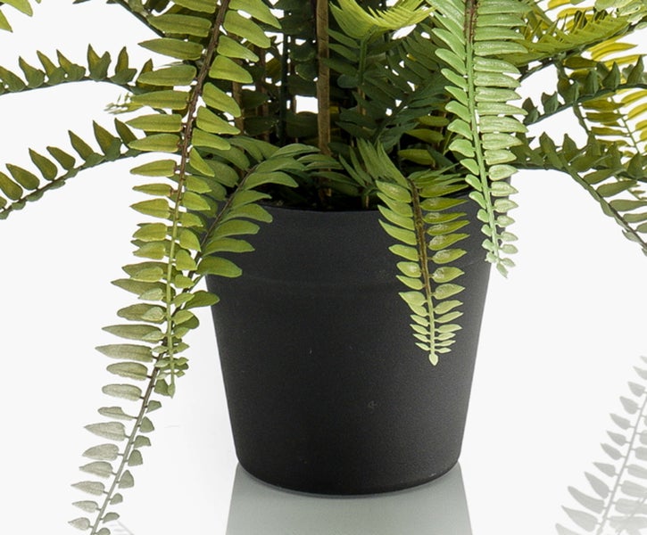 Künstliche Gladiole in Gelb mit langem grünem Stiel und mehreren Blüten.