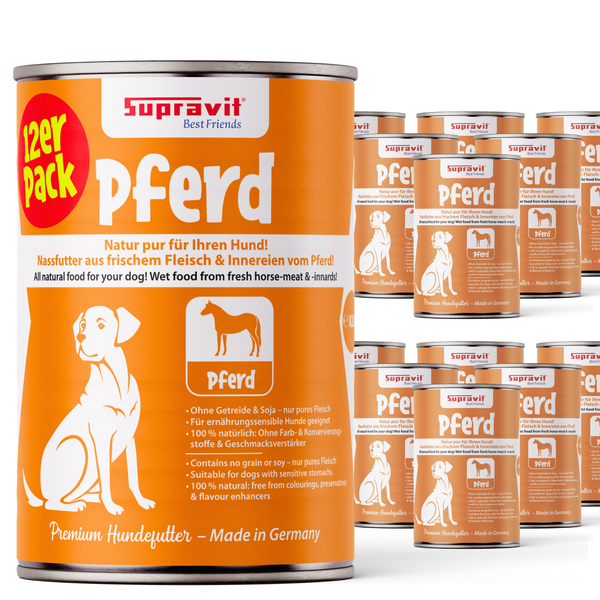 Supravit Best Friends Hundefutter Pferd im 12er Pack